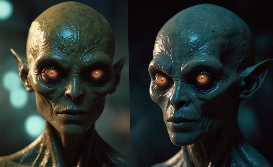 evil female alien burla hero hunting