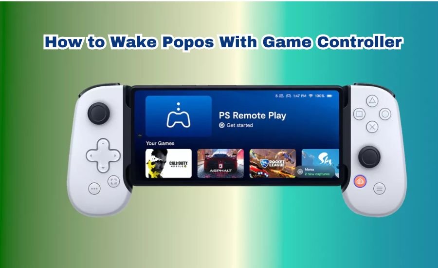 how to wake popos with game controller