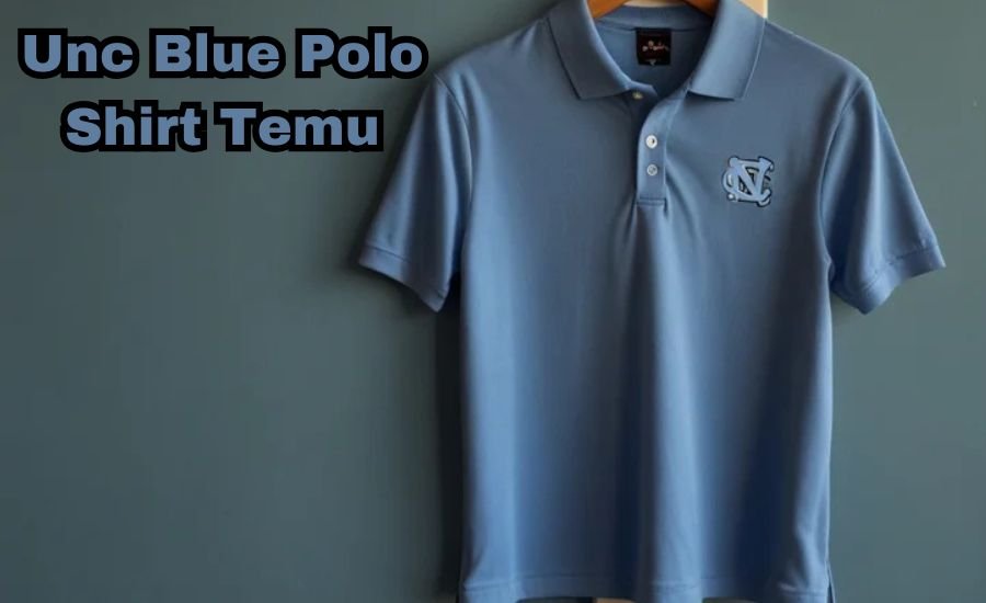 unc blue polo shirt temu