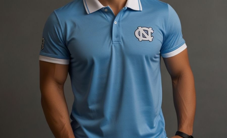 unc blue polo shirt temu