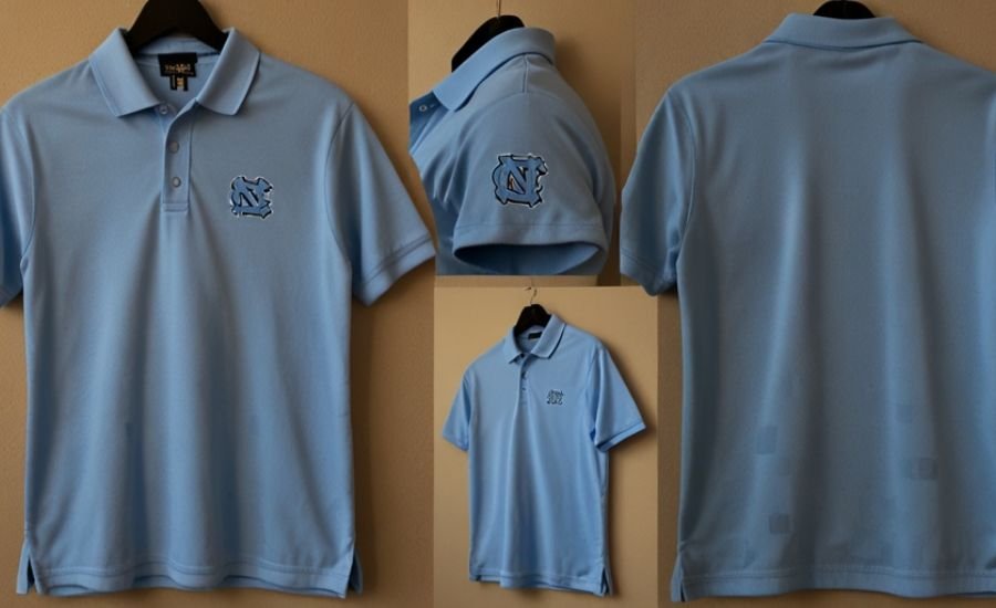 unc blue polo shirt temu