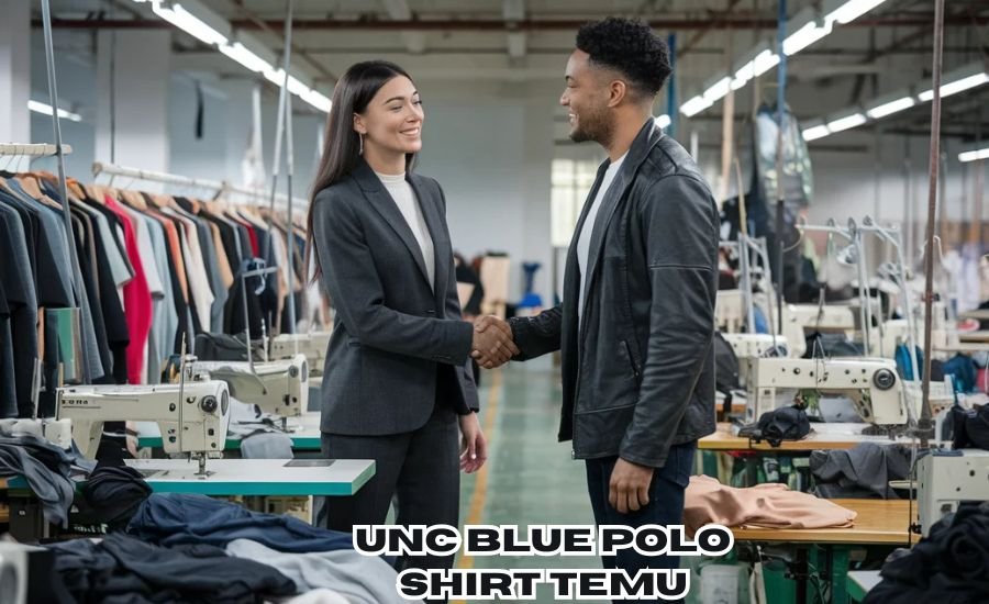 unc blue polo shirt temu