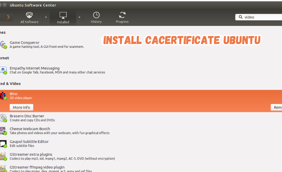 install cacertificate ubuntu