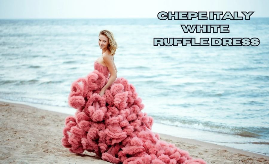 chepe italy white ruffle dress