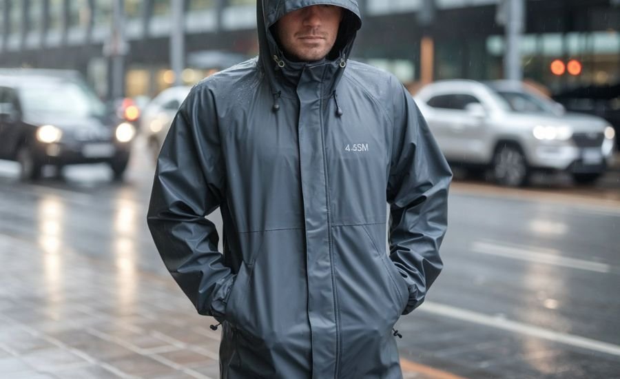 waterproof .45mm rain jacket mens