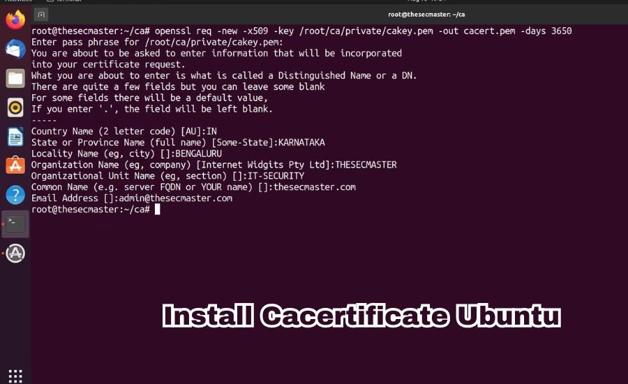 install cacertificate ubuntu